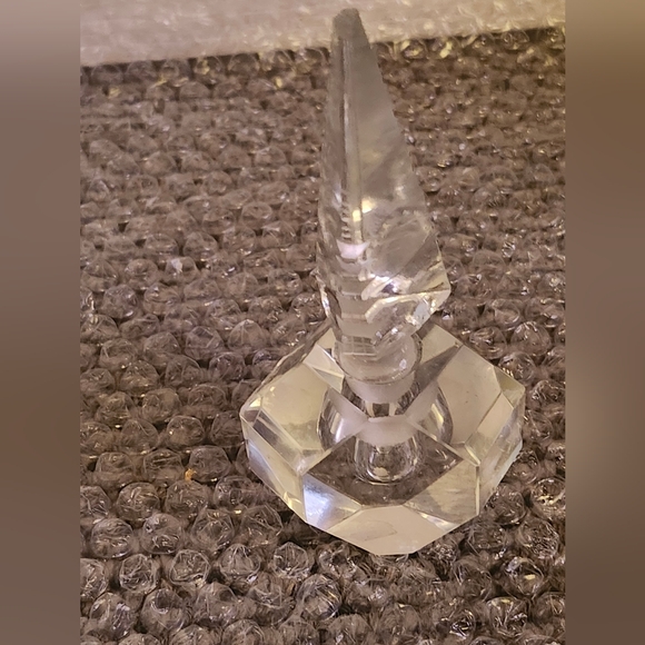 Vintage Crystal Multifaceted Perfume Bottle - Picture 1 of 6